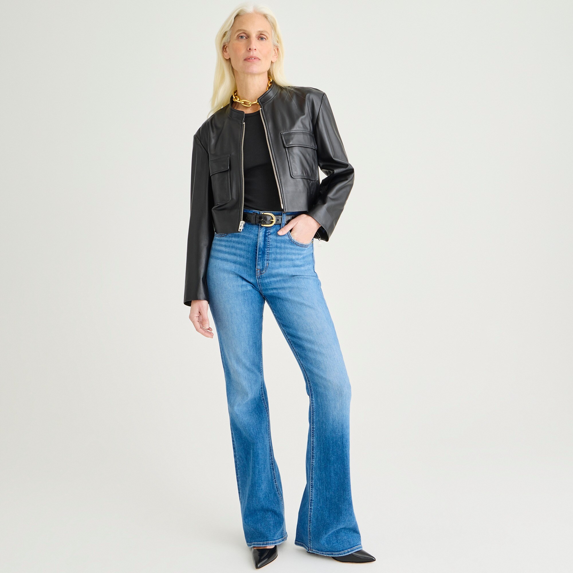  Skinny flare jean in Margaret wash