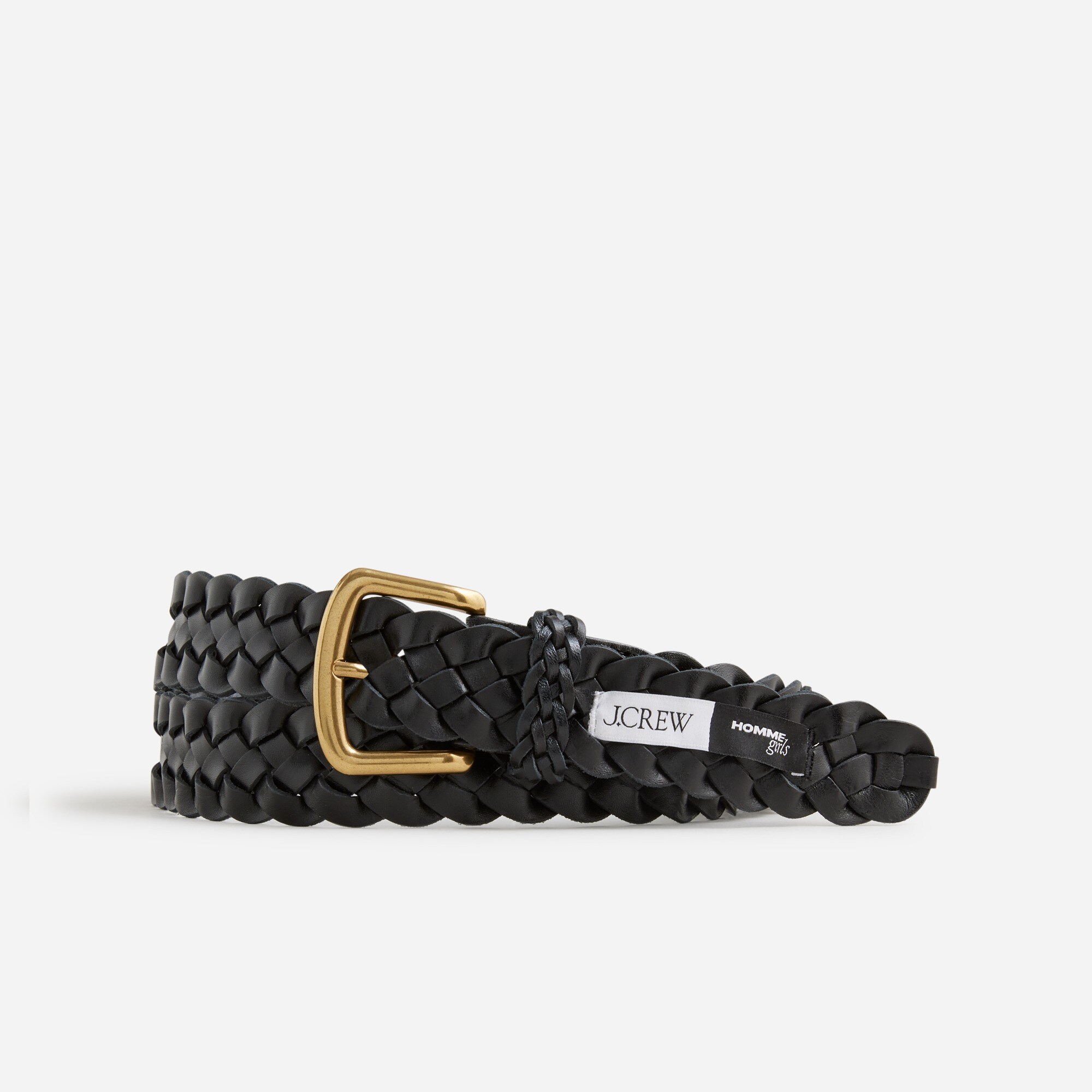 Limited-edition HommeGirls® for J.Crew long braided Italian leather belt