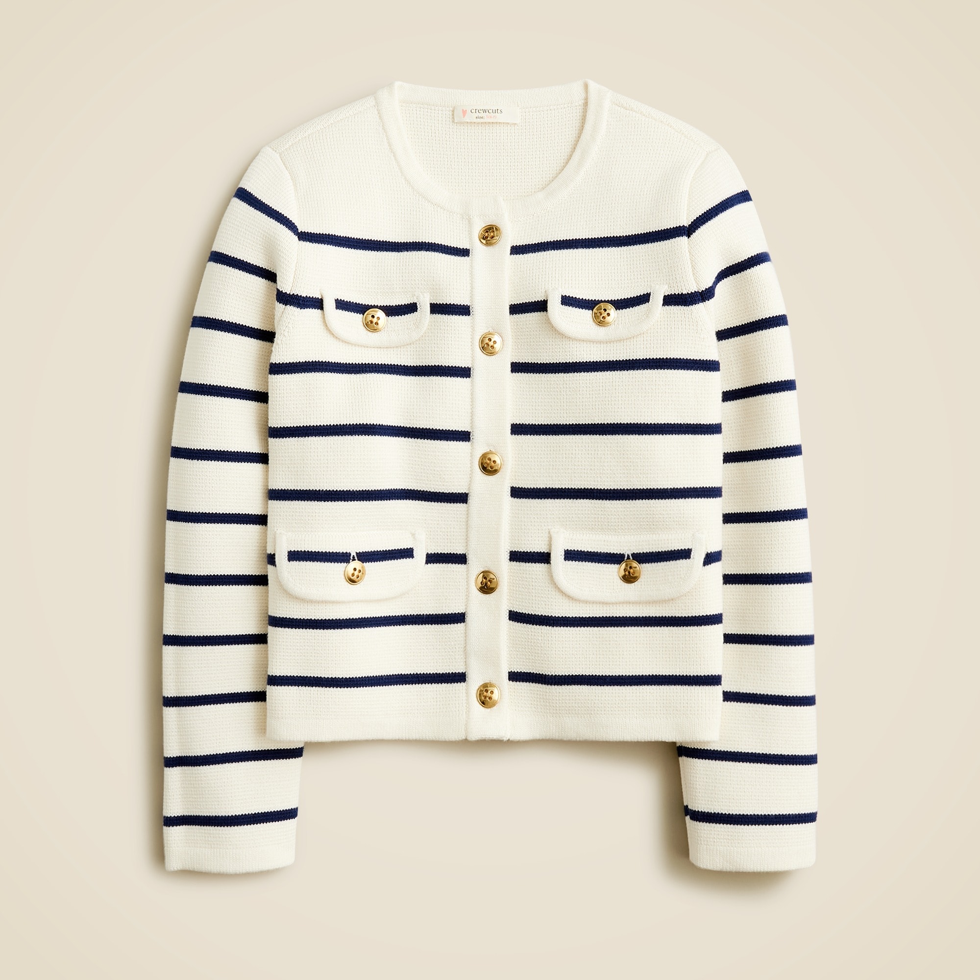  Girls' Emilie sweater lady jacket in stripe