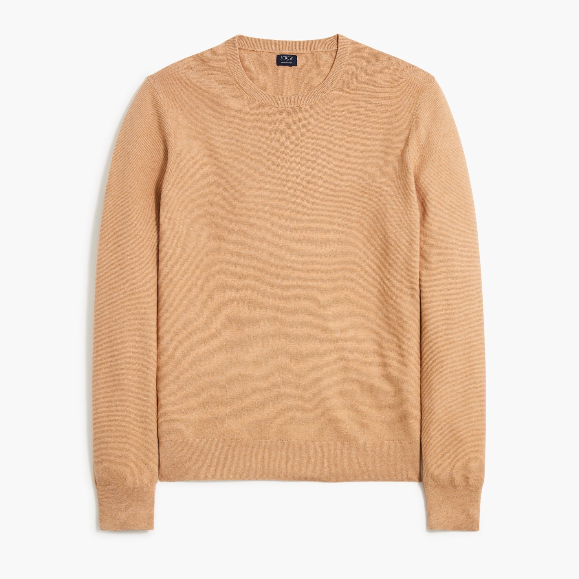 mens Cotton garter-stitch crewneck sweater