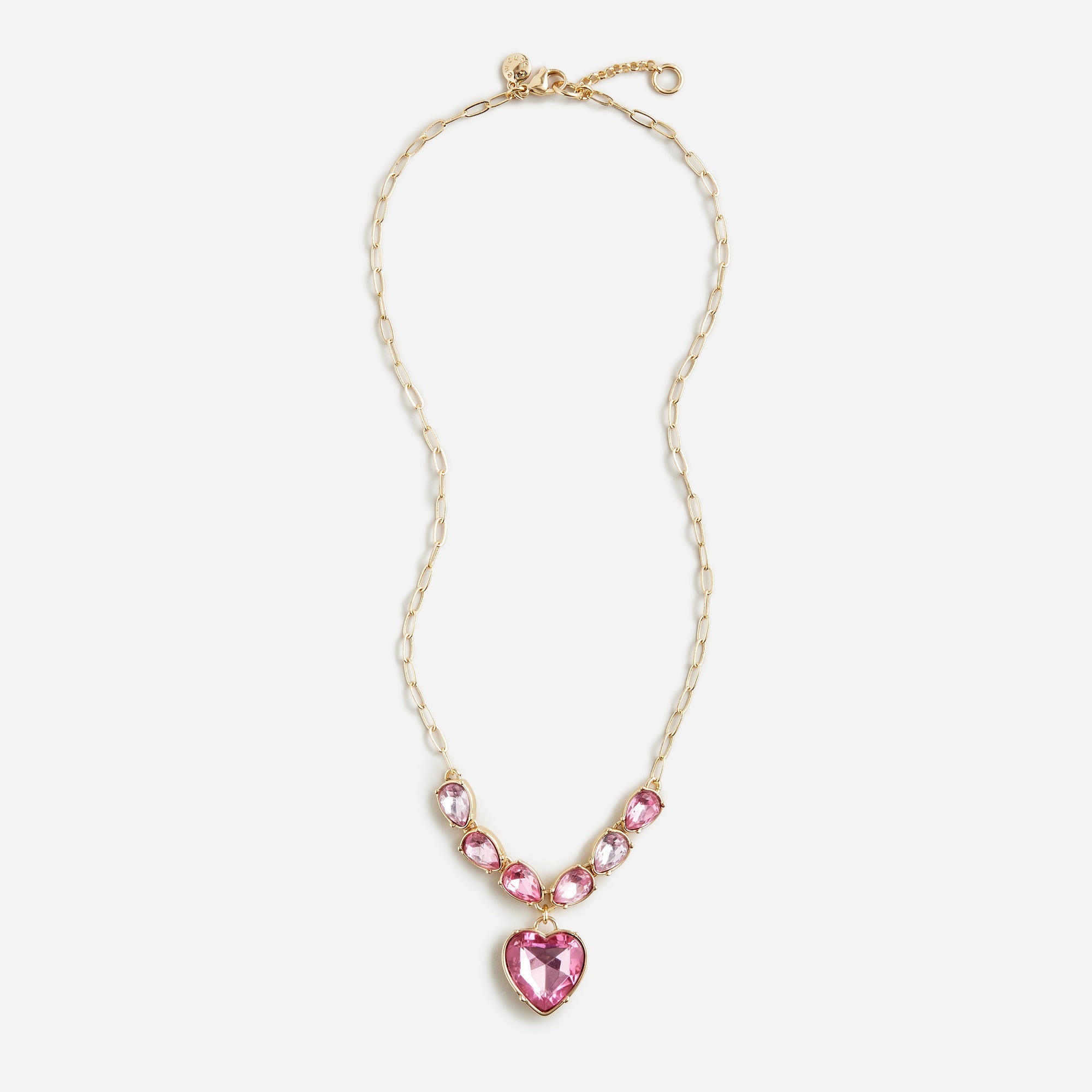 girls Girls' heart charm necklace