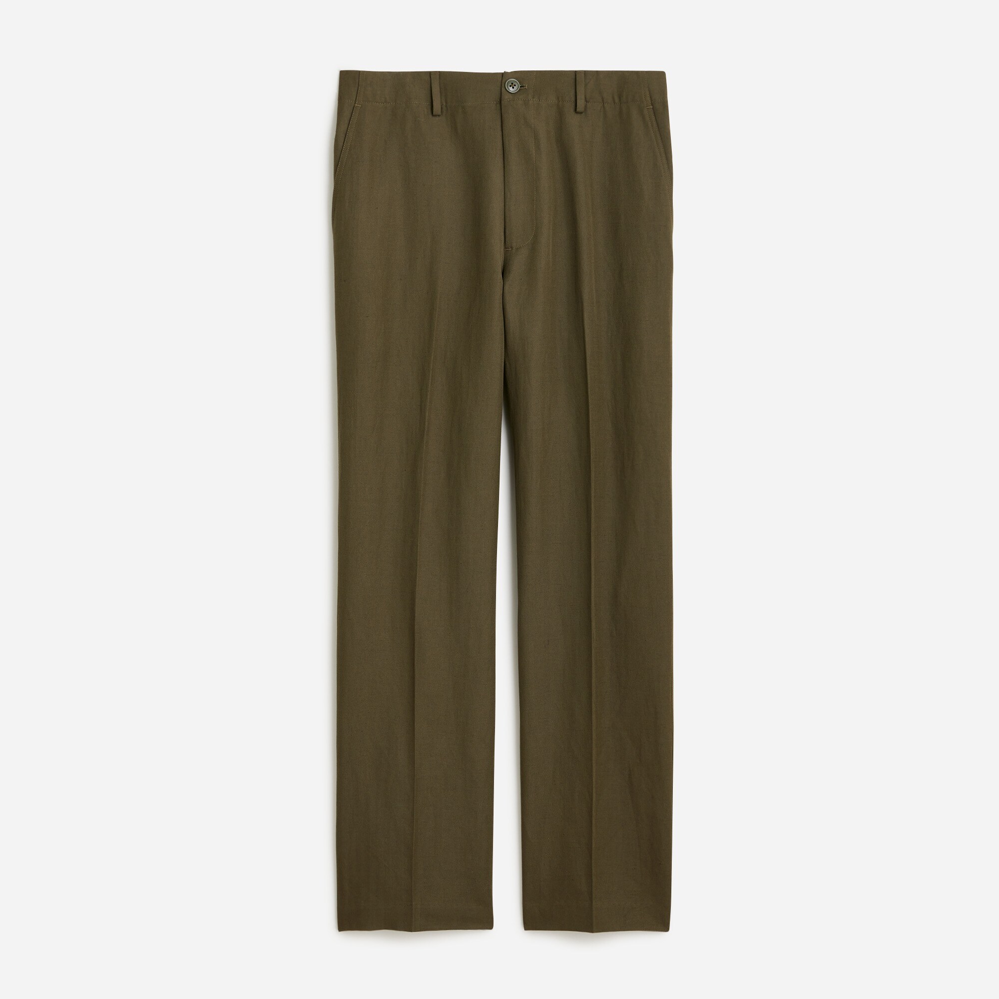 mens Kenmare Relaxed-fit suit pant in cotton-linen blend herringbone