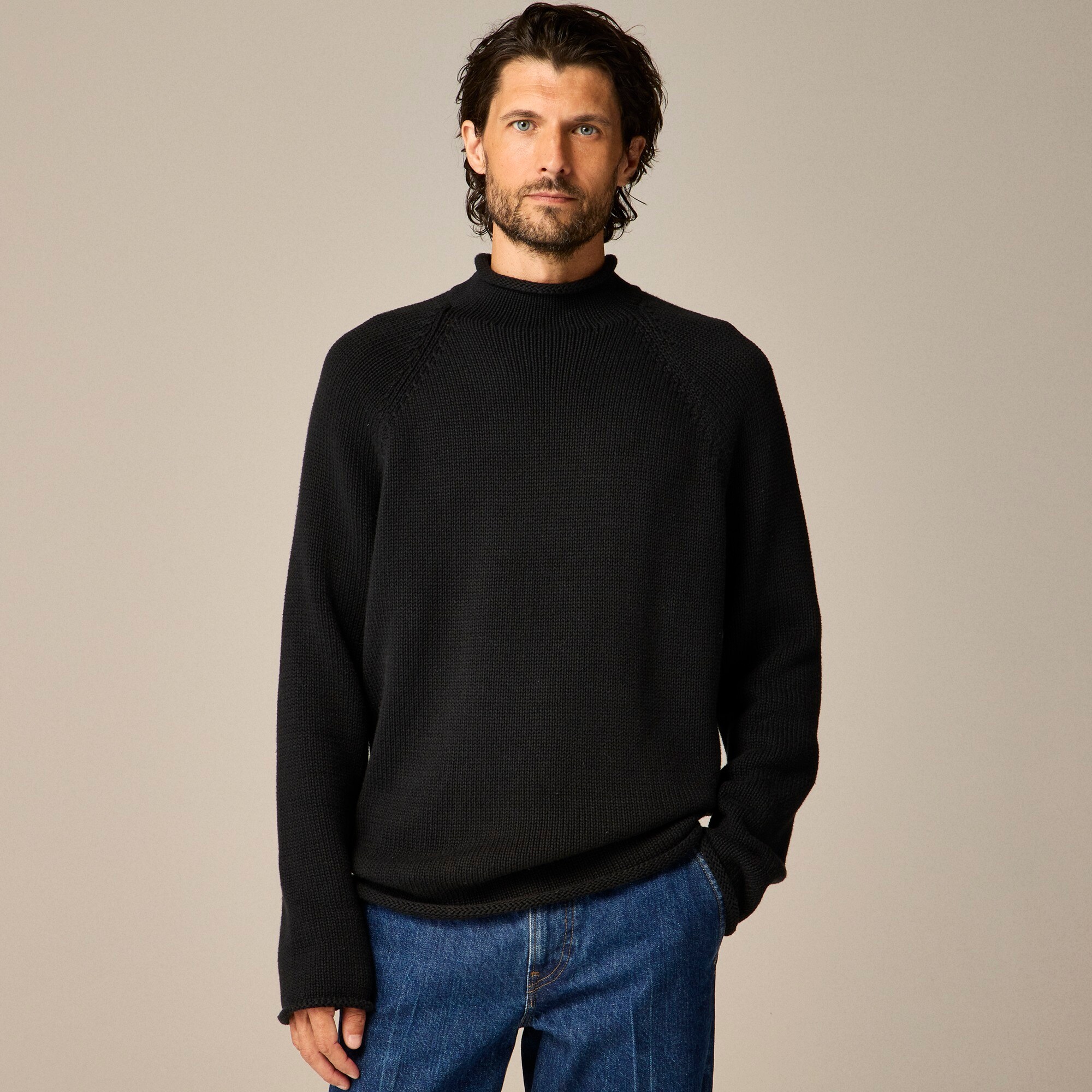J.Crew 1988 Rollneck Sweater In Cotton For Men