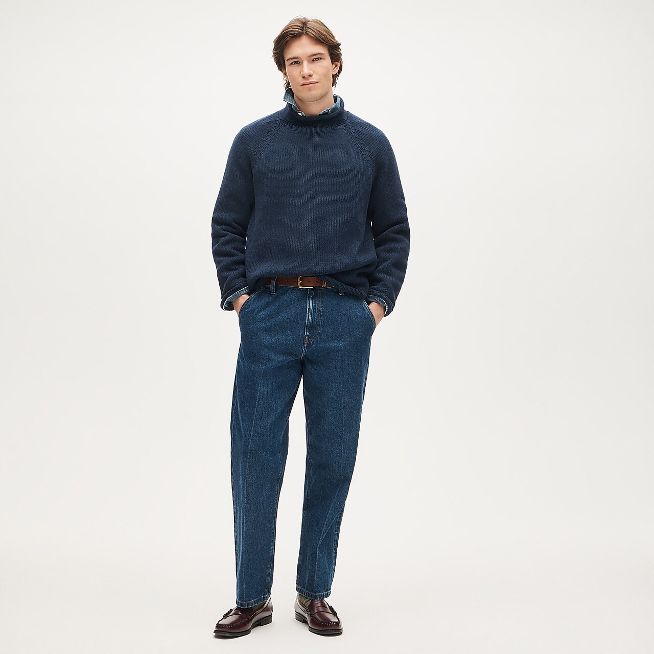 Linen Crewneck Sweater For Men | J.Crew