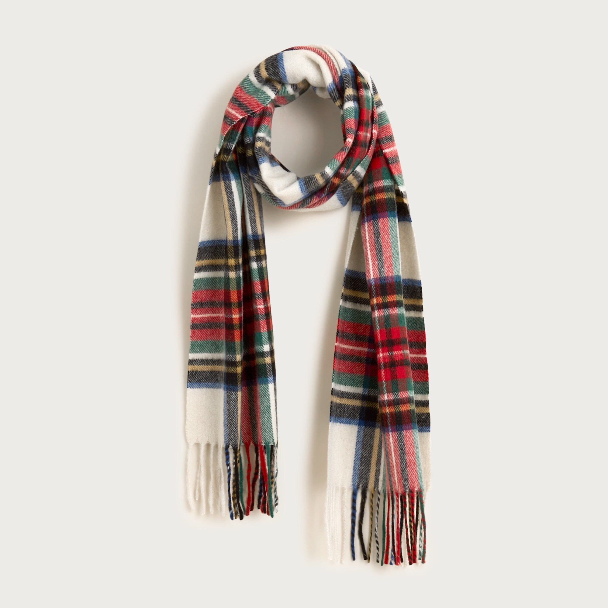 Cashmere-blend scarf in plaid