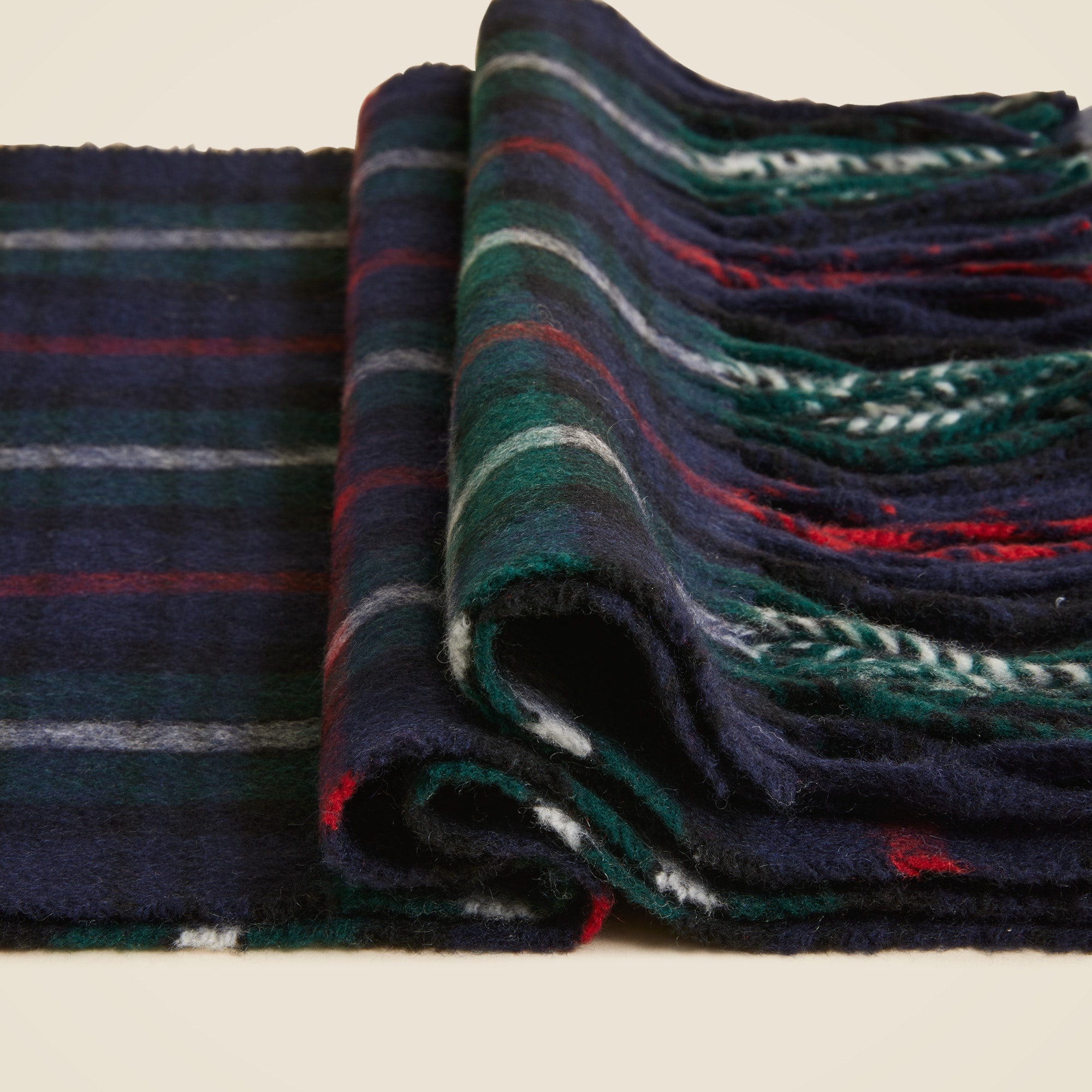 Cashmere-blend scarf in plaid