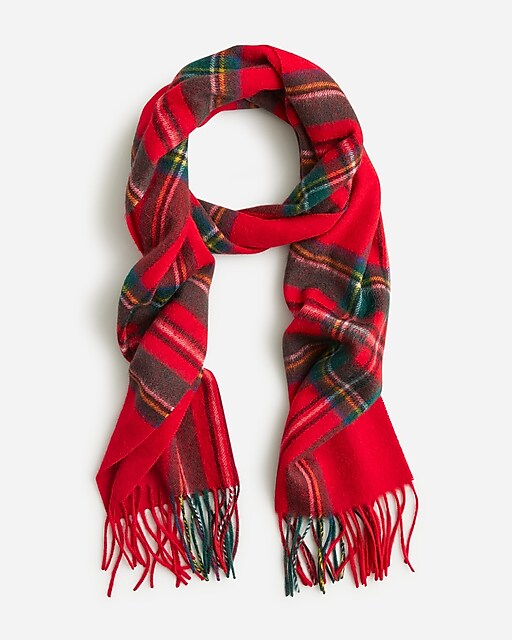 mens Cashmere scarf in plaid