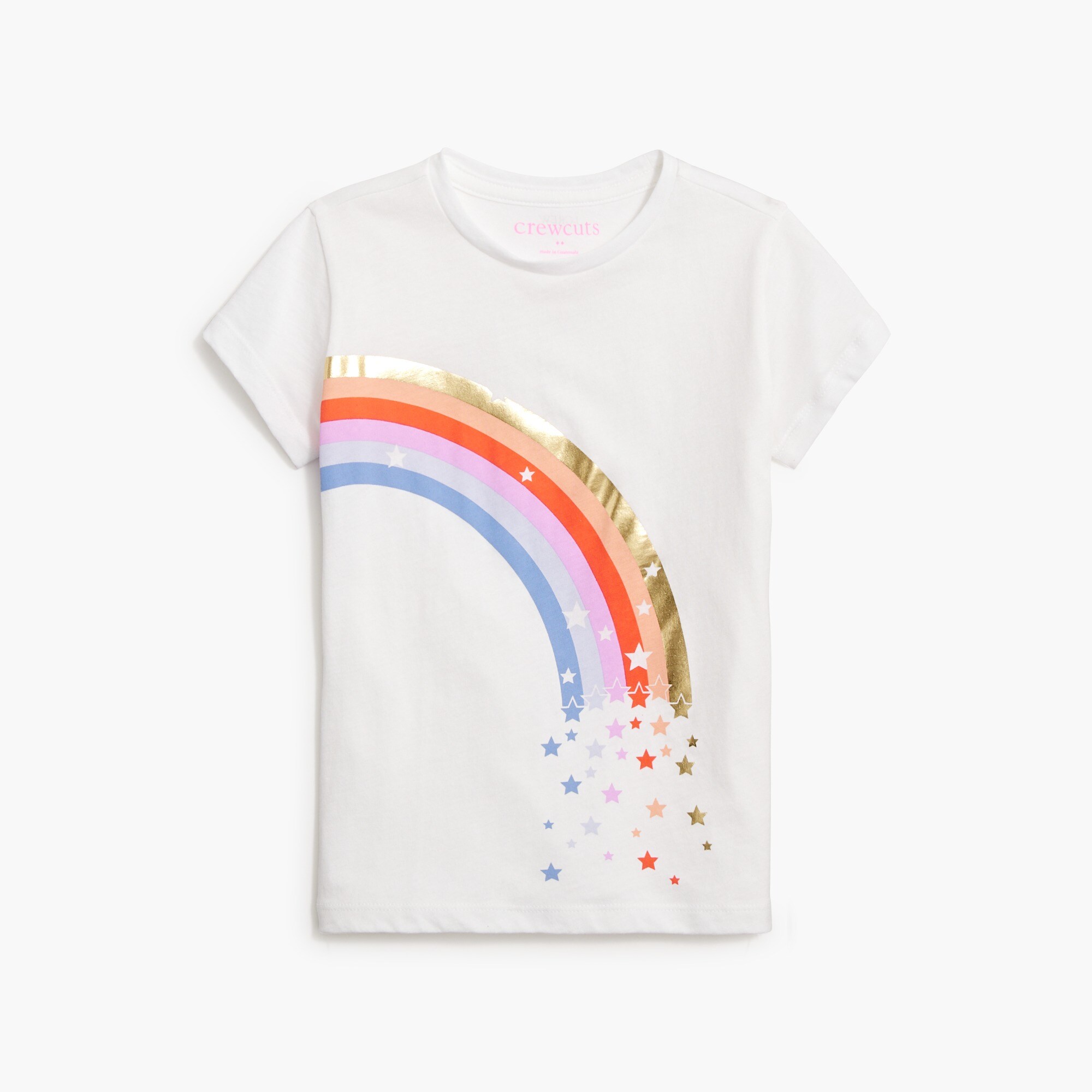 girls' rainbow stars graphic tee for girls