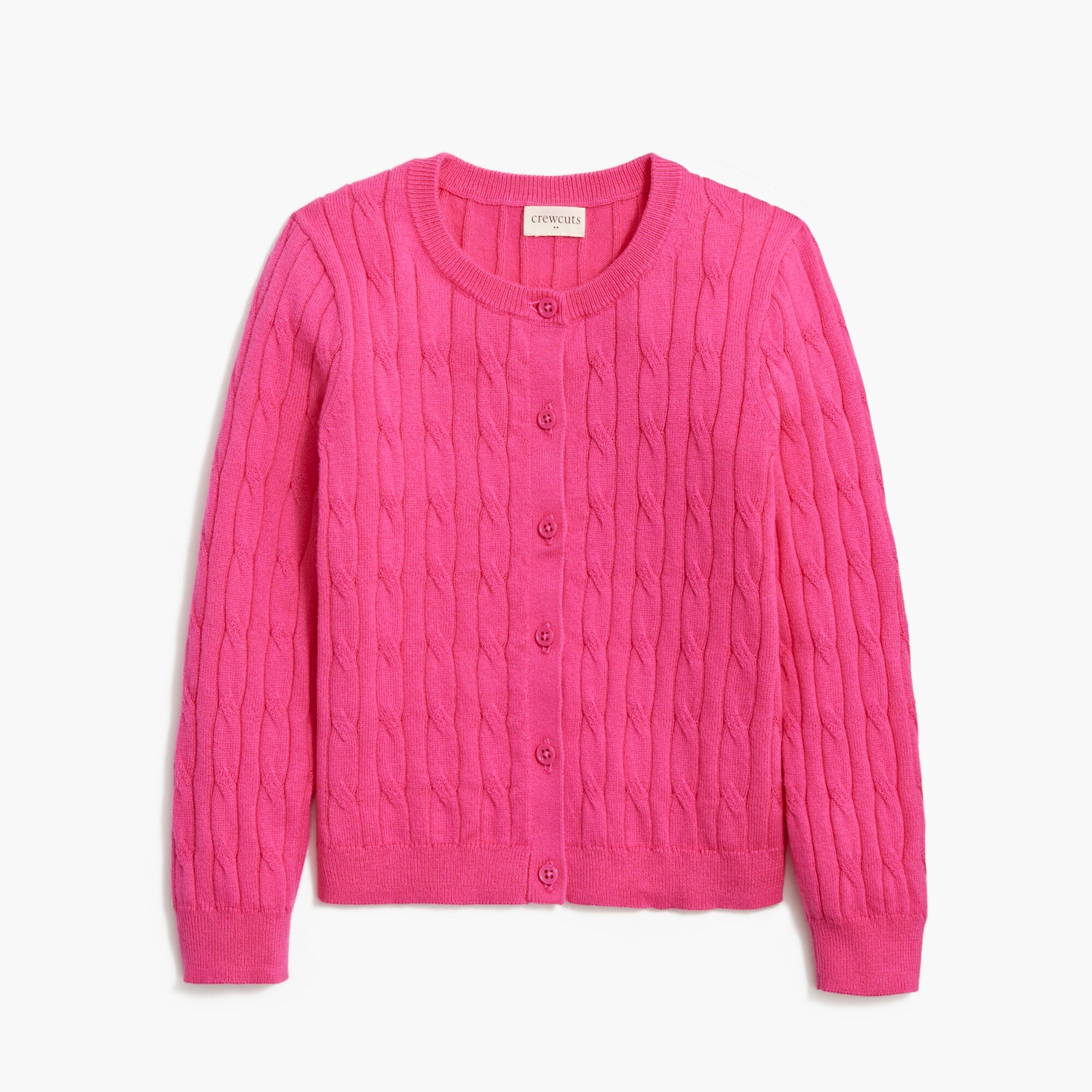  Girls' cable-knit Casey cardigan sweater