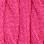 Girls' cable-knit Casey cardigan sweater FUCHSIA