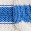 Girls' striped cable-knit sweater IVORY SEACOAST BLUE STR factory: girls' striped cable-knit sweater for girls