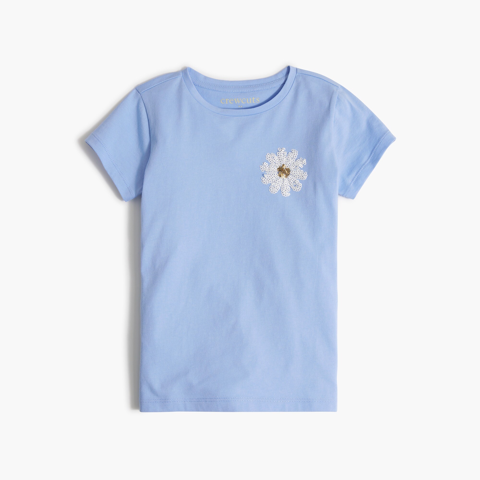 Girls' sequin daisy graphic tee