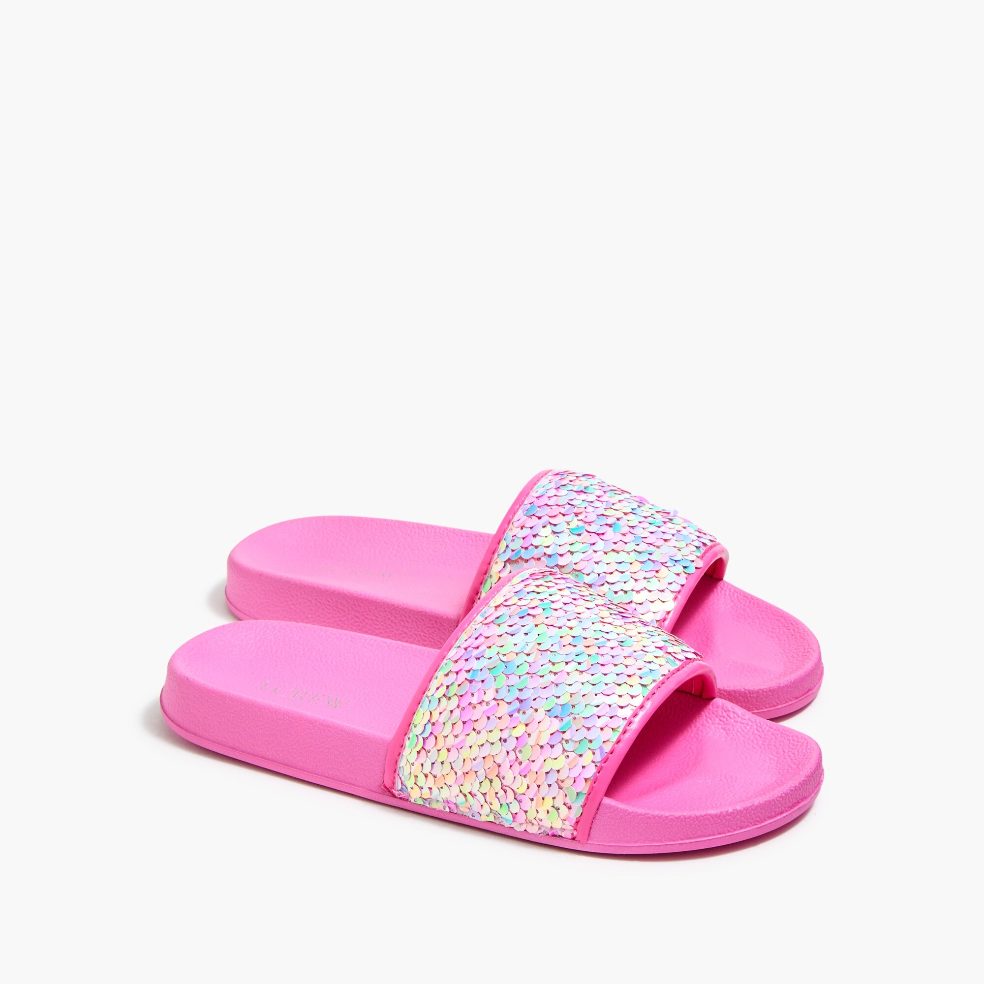 Girls' Sequin Slide Sandals For Girls | Factory