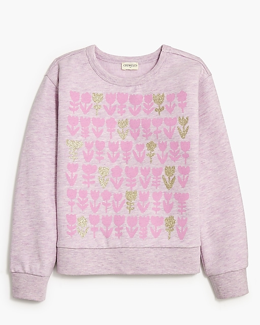  Girls' tulip graphic sweatshirt