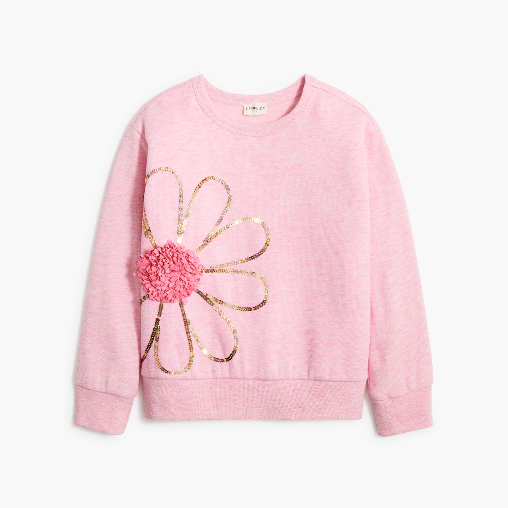 Girls' 3D daisy graphic sweatshirt