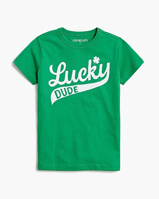  Boys' &quot;Lucky Dude&quot; graphic tee