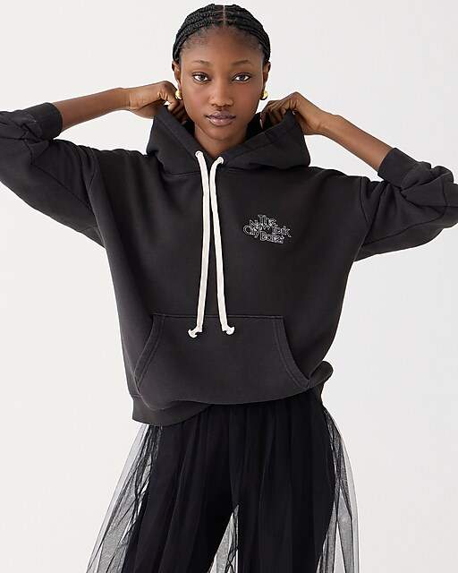 womens Limited-edition New York City Ballet X J.Crew heritage fleece hoodie