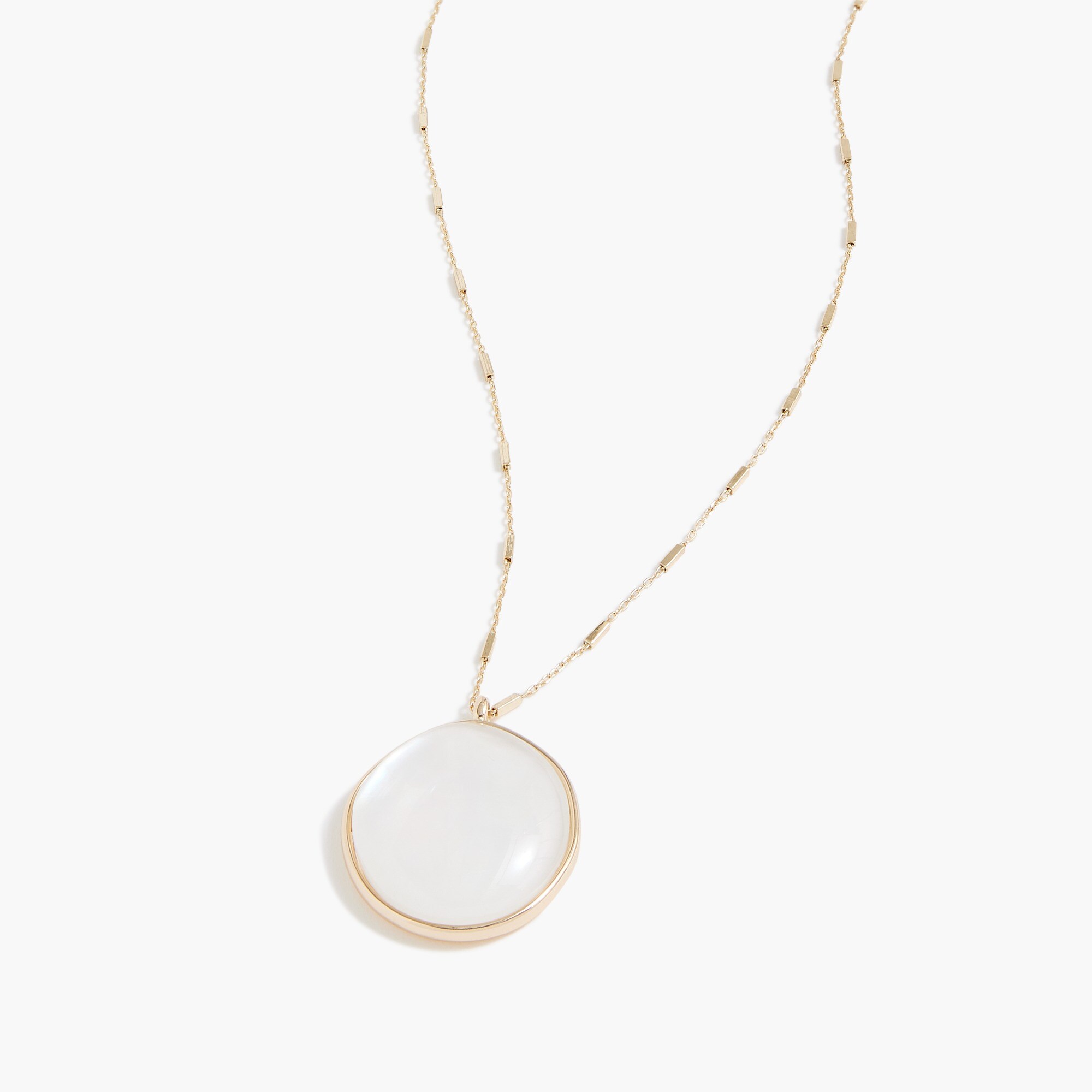 mother-of-pearl pendant statement necklace for women