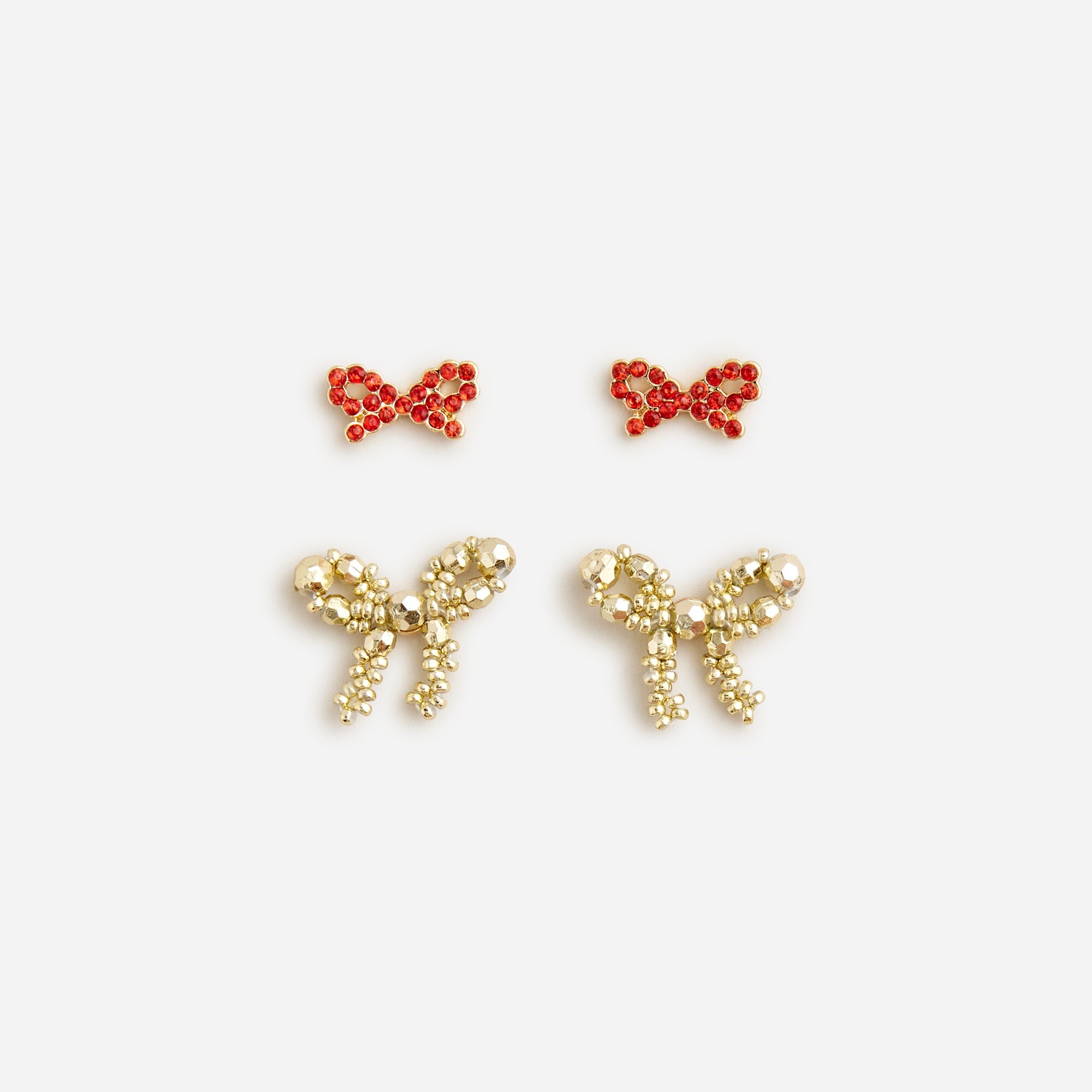  Girls' bow earrings two-pack