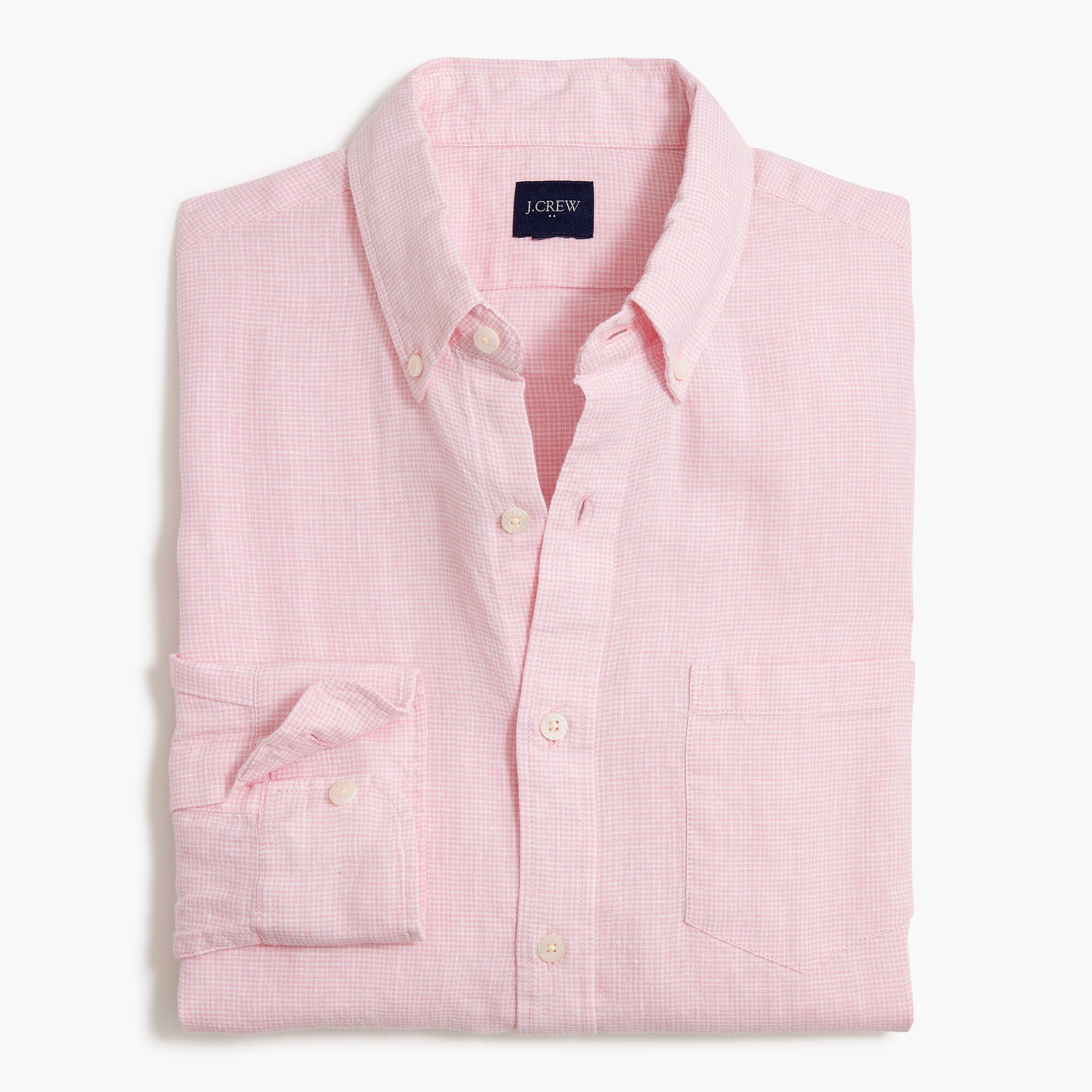 classic linen-blend shirt for men