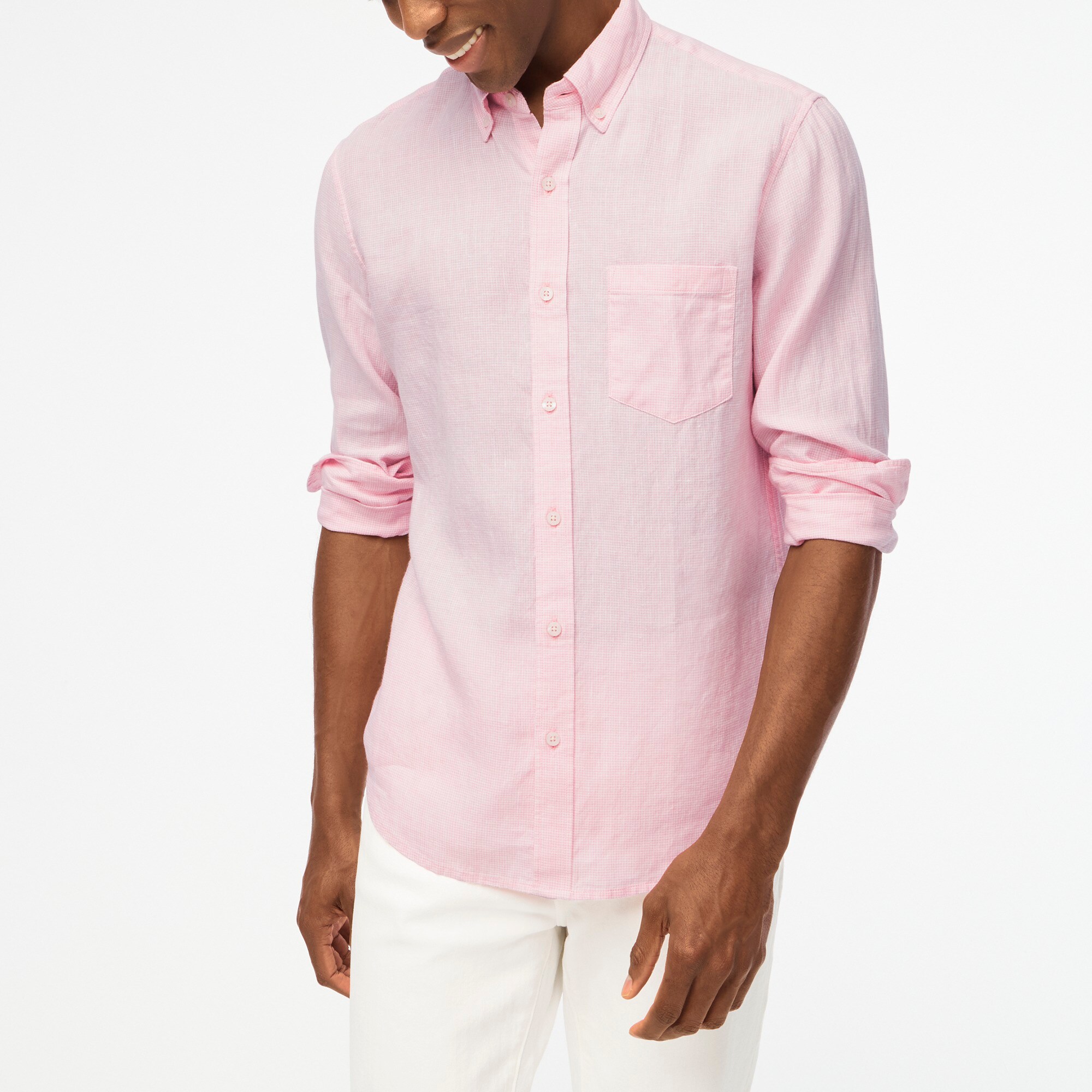 mens Classic linen-blend shirt