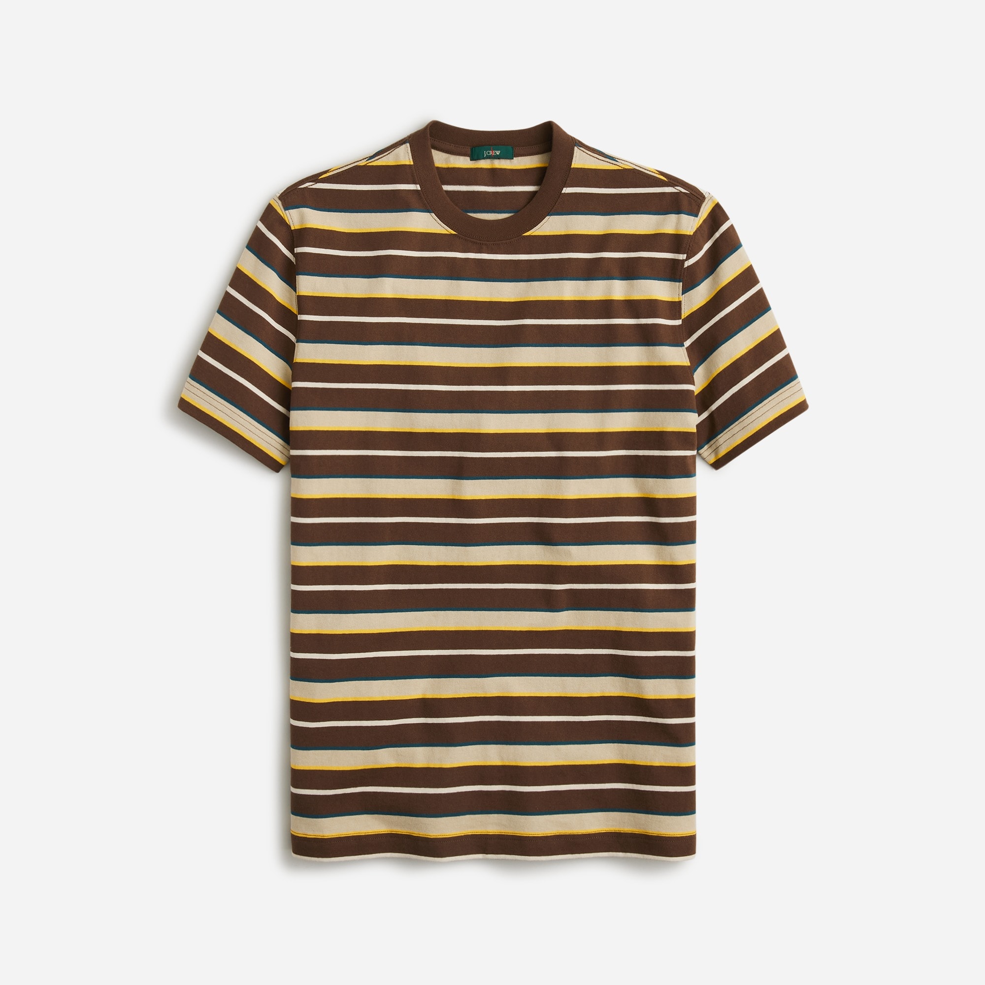  Relaxed premium-weight cotton T-shirt in stripe