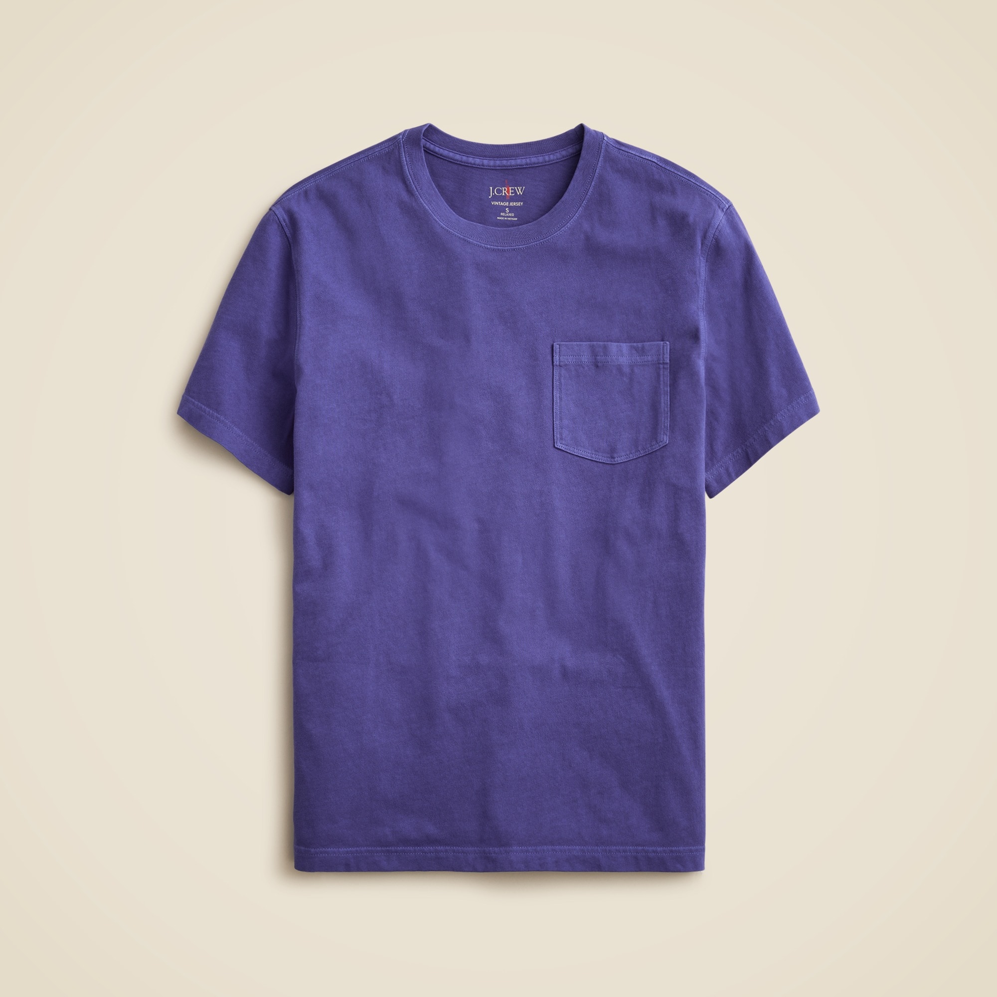 mens Vintage-wash cotton pocket T-shirt