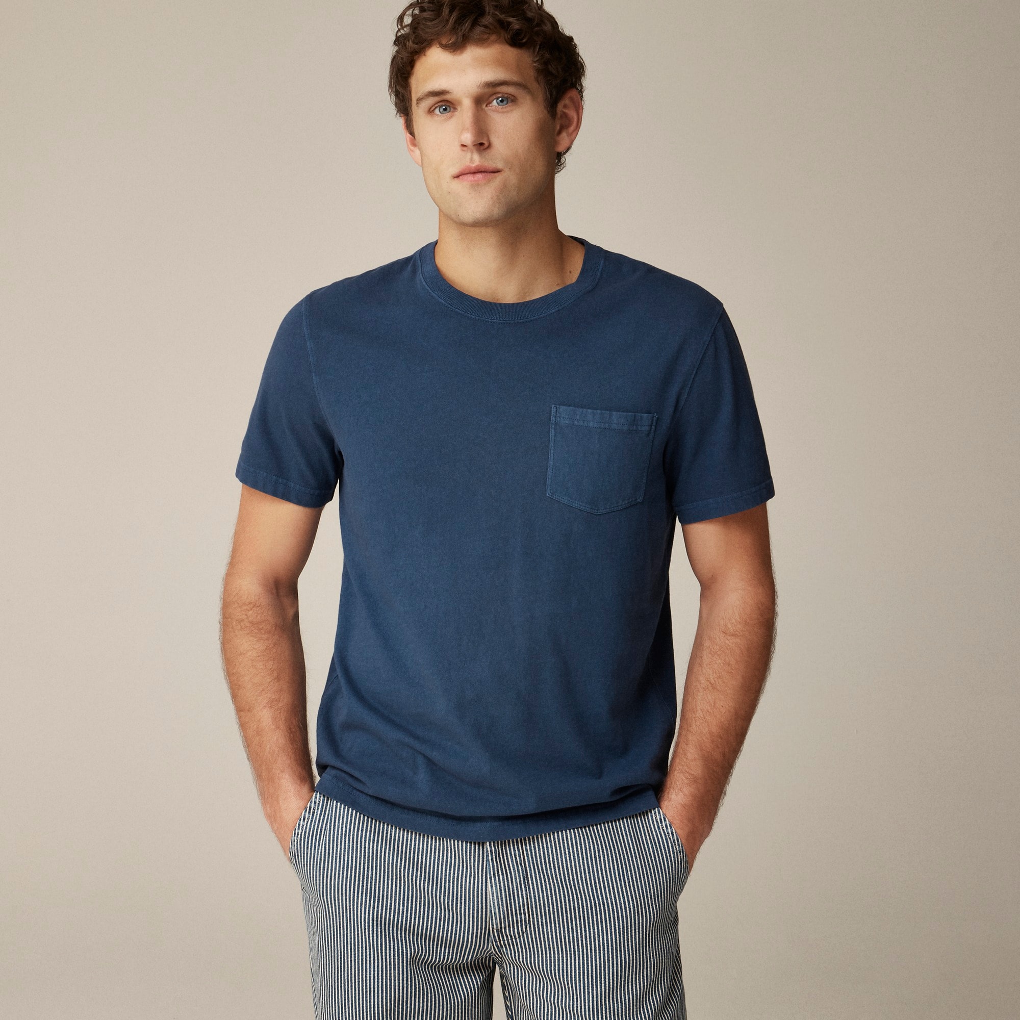 J.Crew: Relaxed Long-sleeve Premium-weight Cotton T-shirt For Men