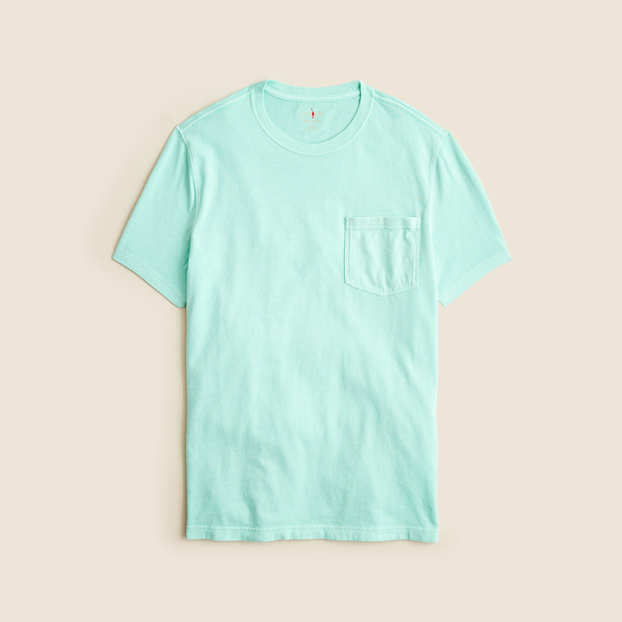  Vintage-wash cotton pocket T-shirt