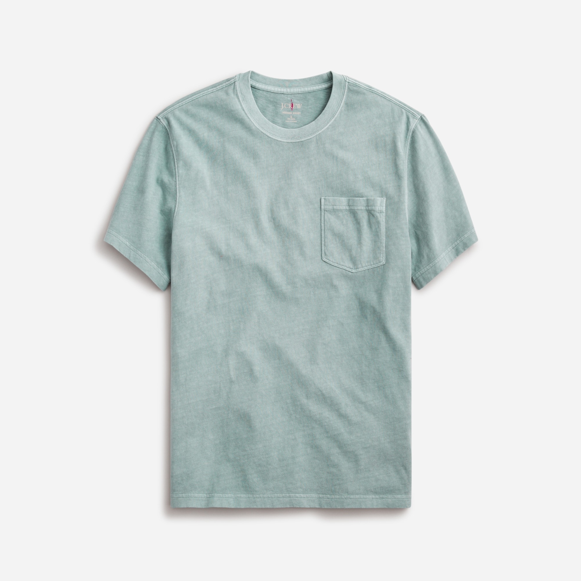 Vintage-wash cotton pocket T-shirt