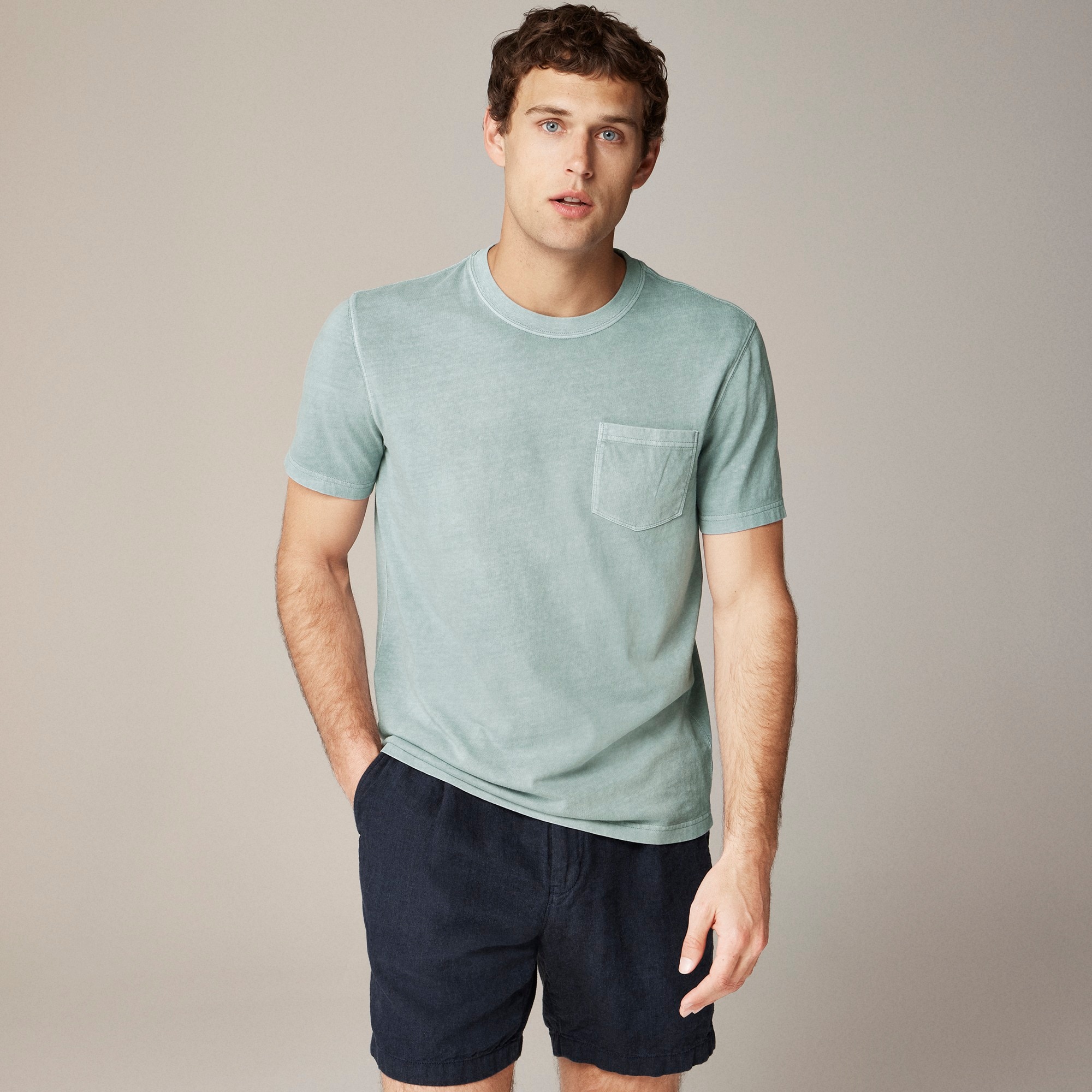 j.crew: vintage-wash cotton pocket t-shirt for men