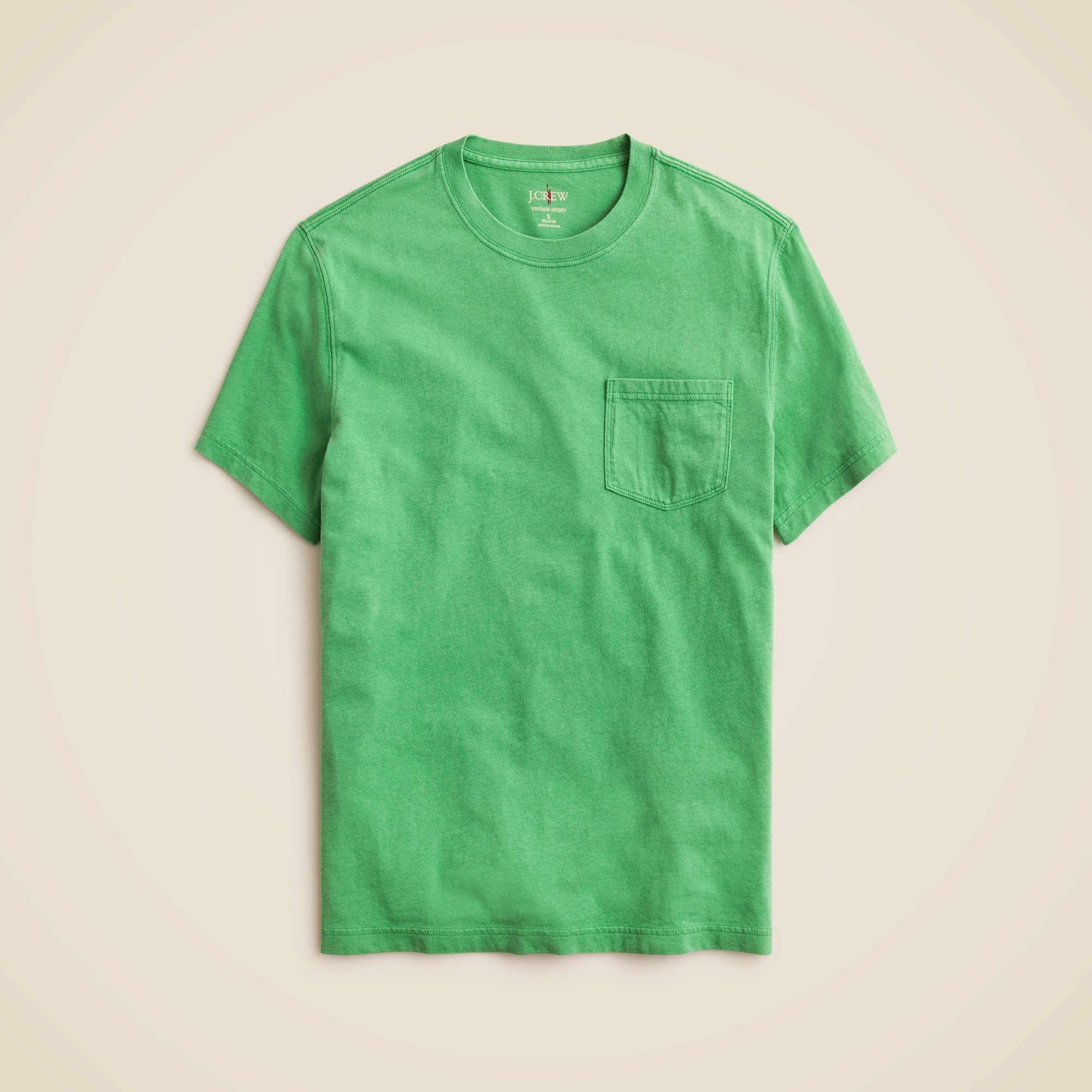 mens Vintage-wash cotton pocket T-shirt