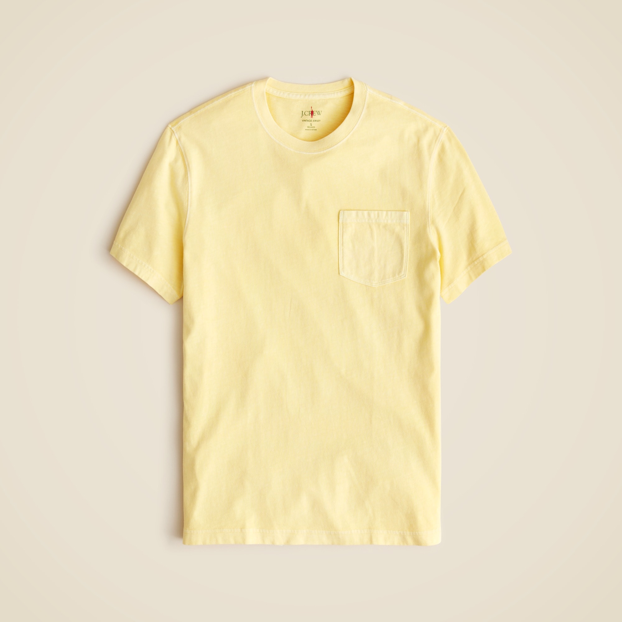 mens Vintage-wash cotton pocket T-shirt