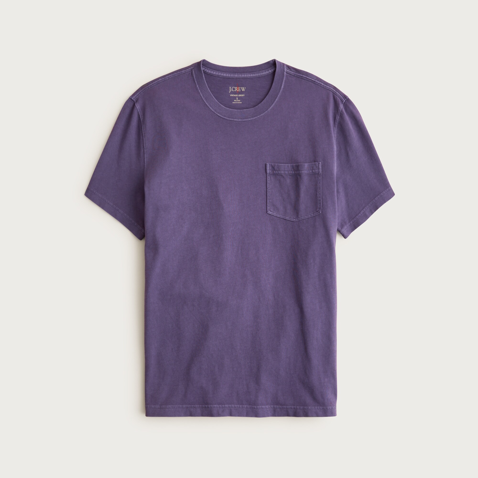 Vintage-wash Cotton Pocket T-shirt For Men | J.Crew