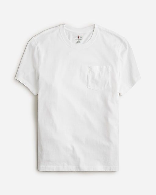 mens Vintage-wash cotton pocket T-shirt