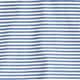 Sueded cotton polo shirt in stripe IVORY BLUE