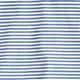 Sueded cotton polo shirt in stripe IVORY BLUE 