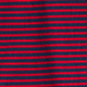 Sueded cotton polo shirt in stripe RED NAVY WHALE STRIPE