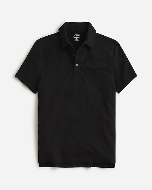 mens Classic Untucked sueded cotton polo shirt