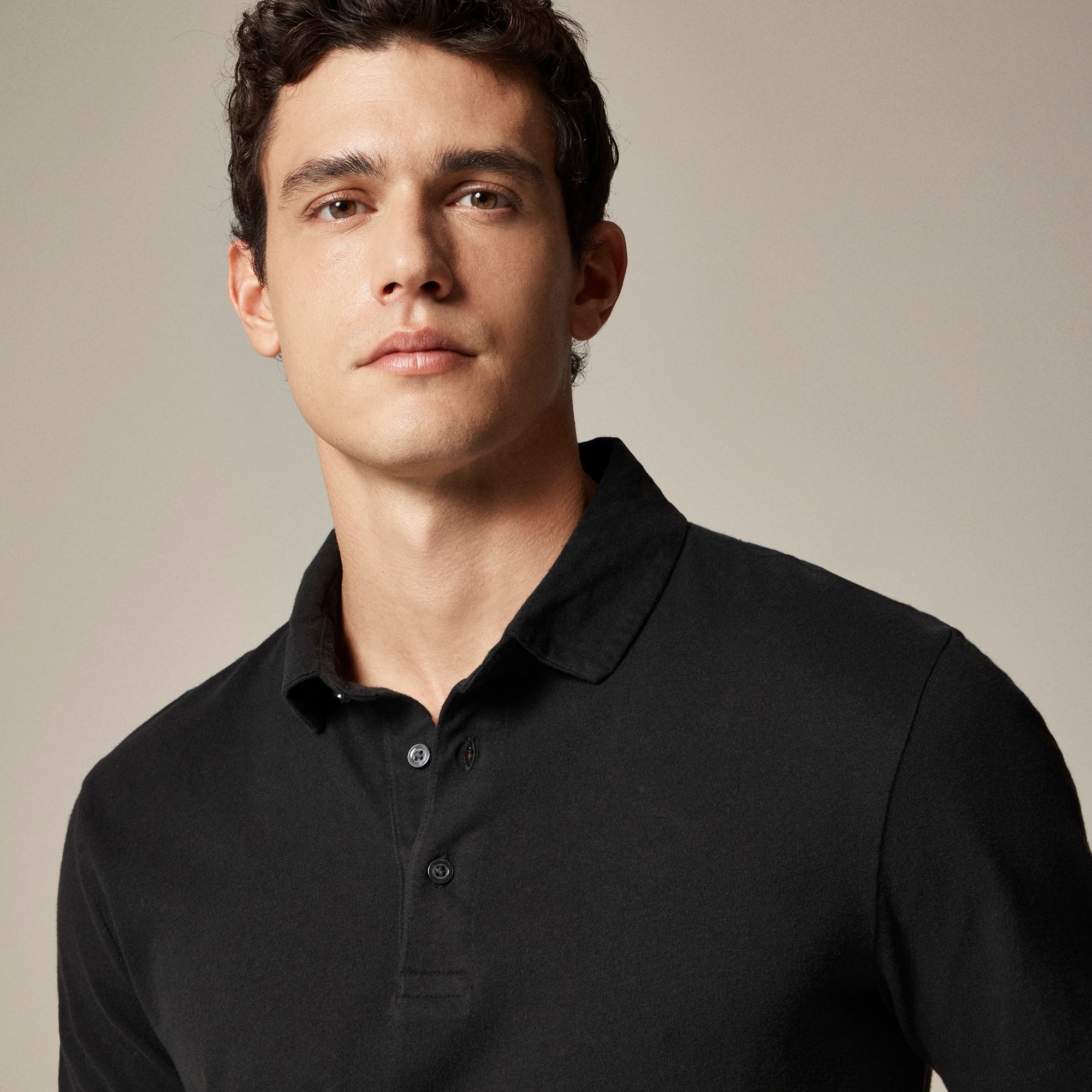 Sueded Cotton Polo Shirt For Men | J.Crew
