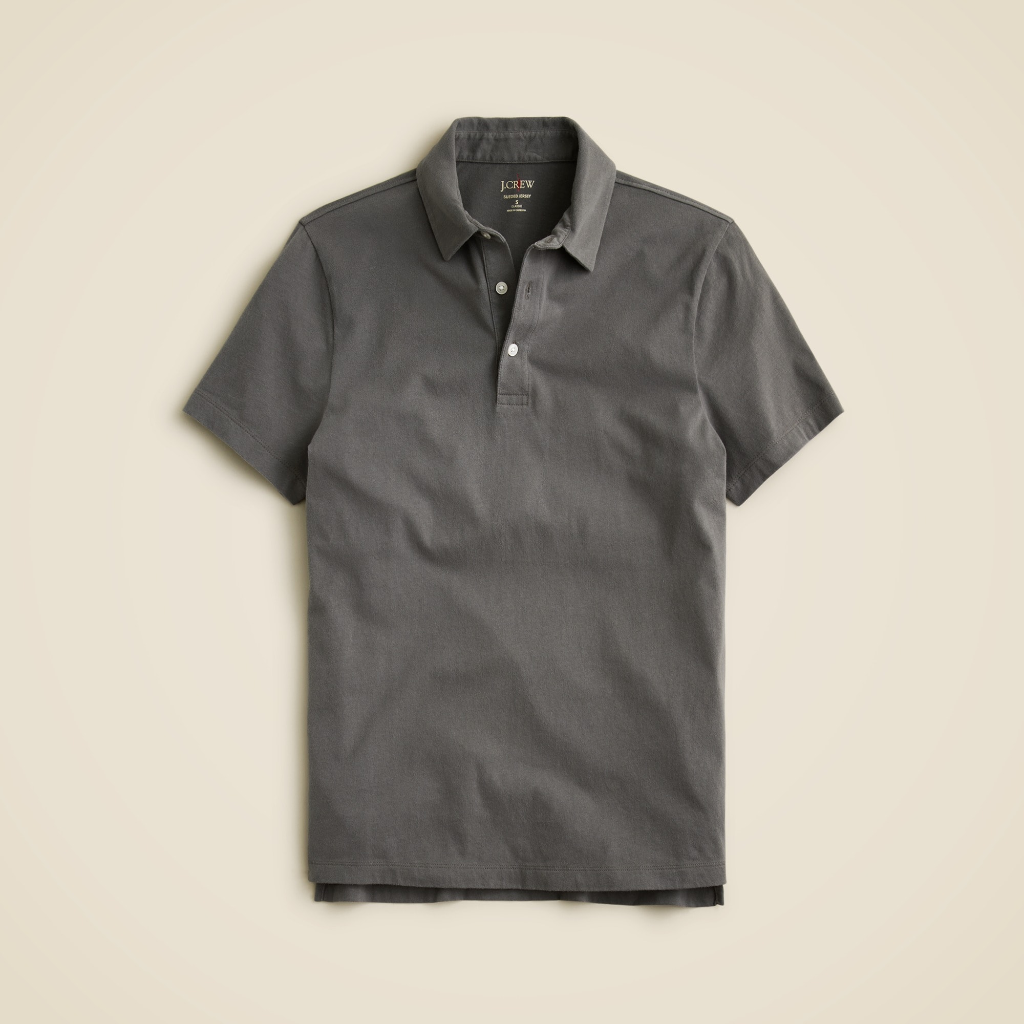  Classic Untucked sueded cotton polo shirt