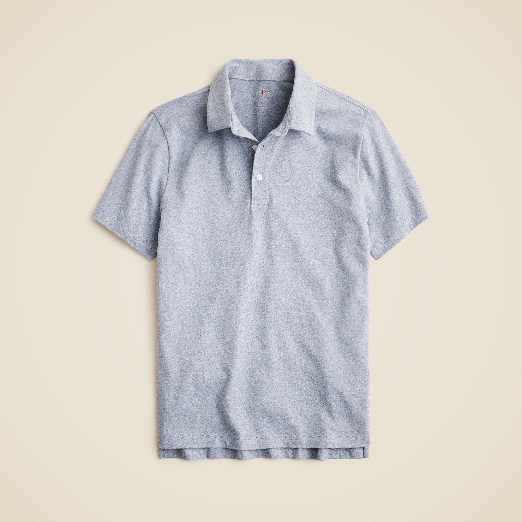 mens Sueded cotton polo shirt