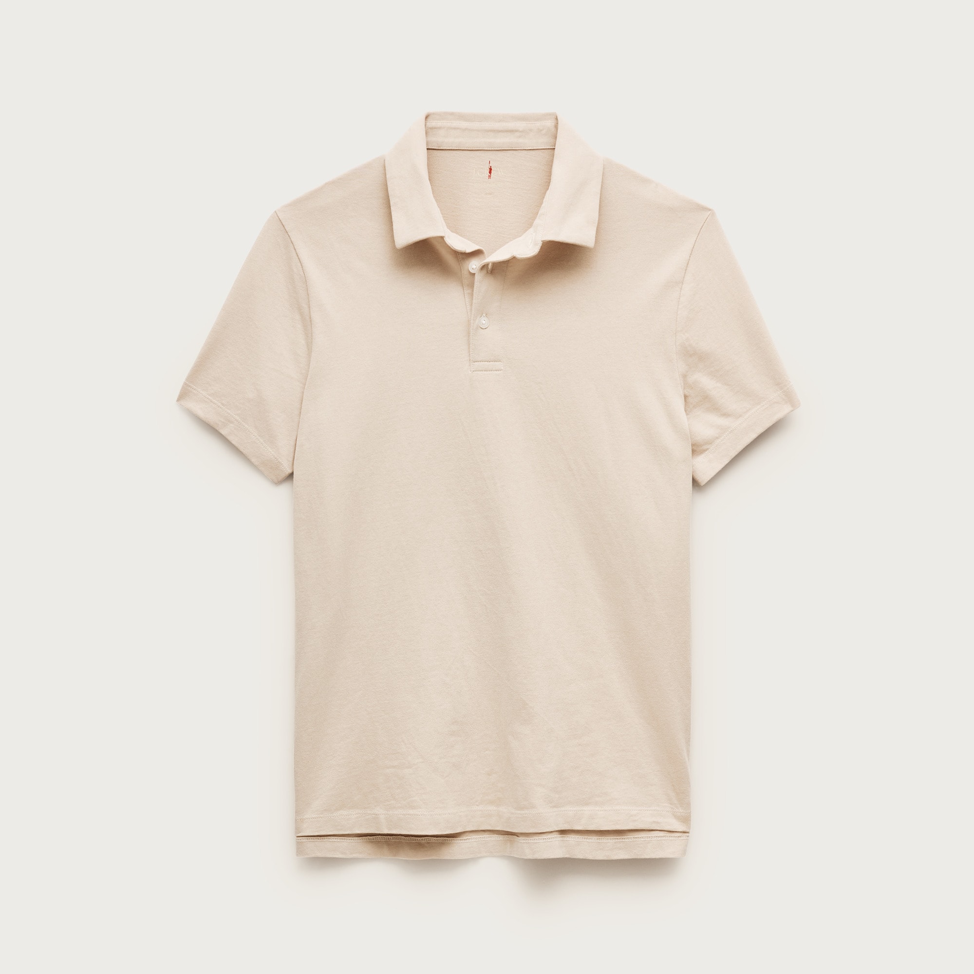 mens Sueded cotton polo shirt