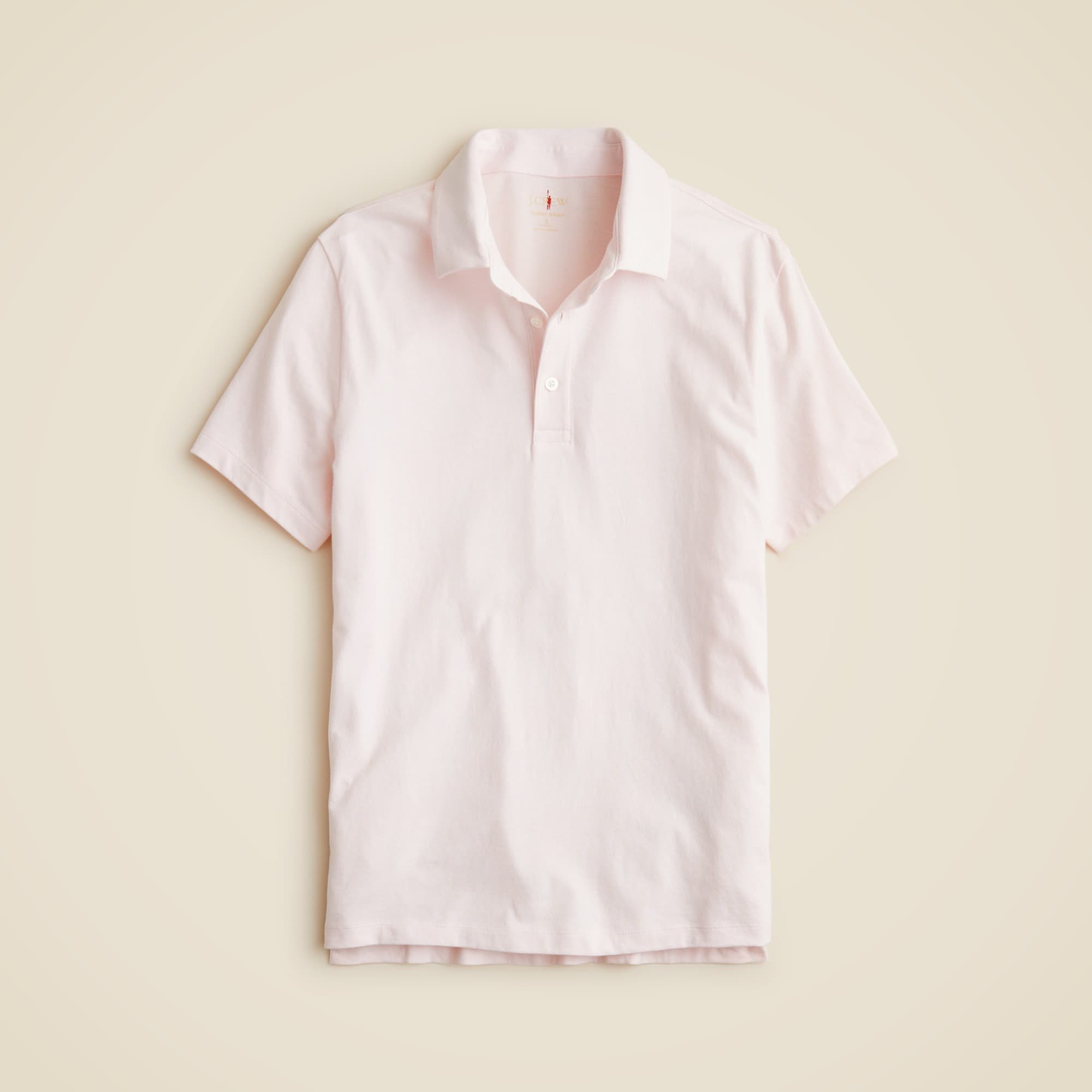 mens Sueded cotton polo shirt