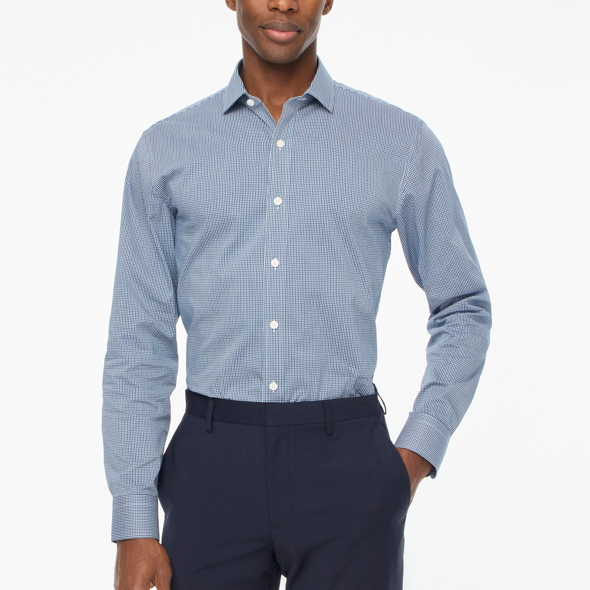 mens Slim performance dress shirt