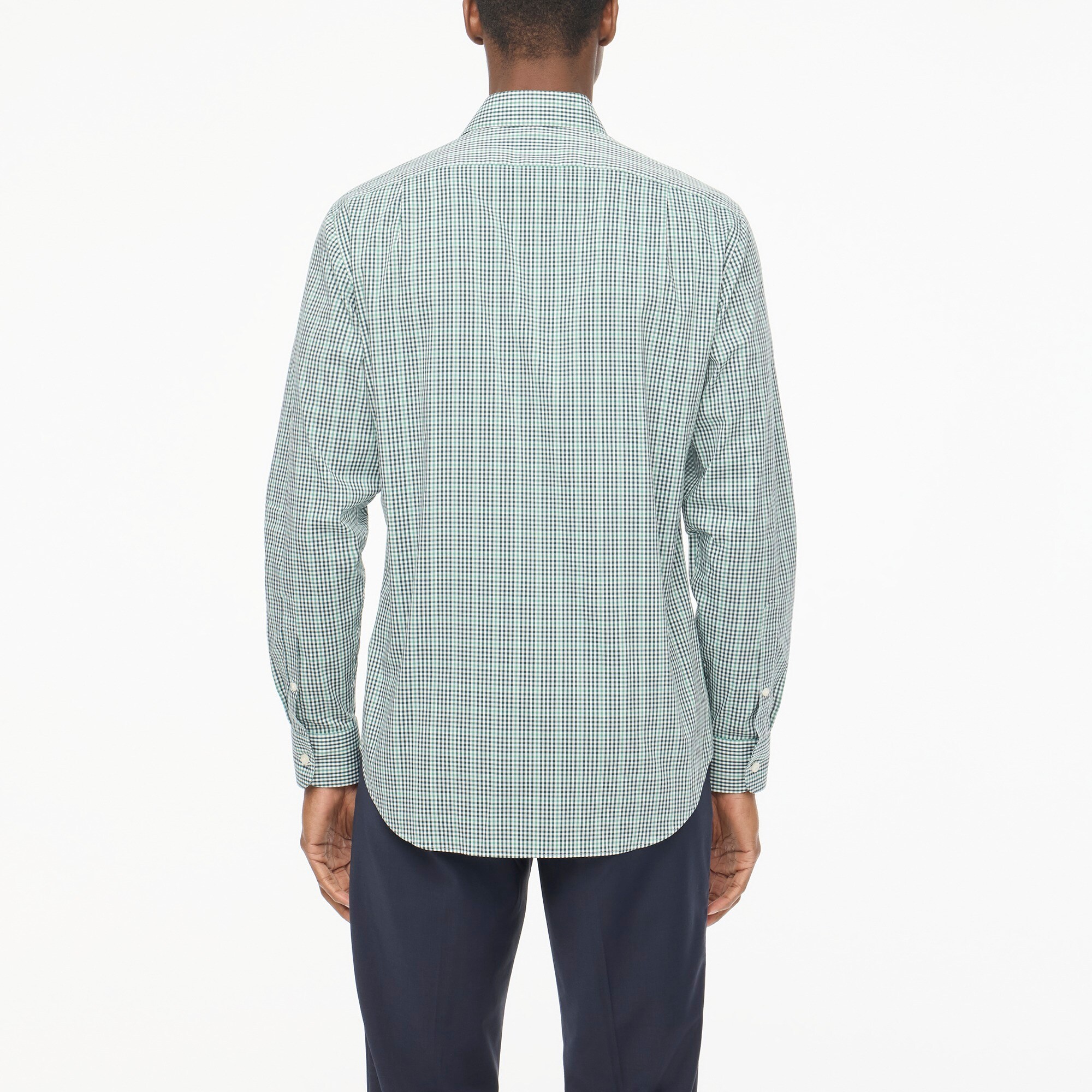 j crew performance dress shirt Men's Tailored Performance Dress Shirt (White Peri, Size 15H/34) J.Crew Factory