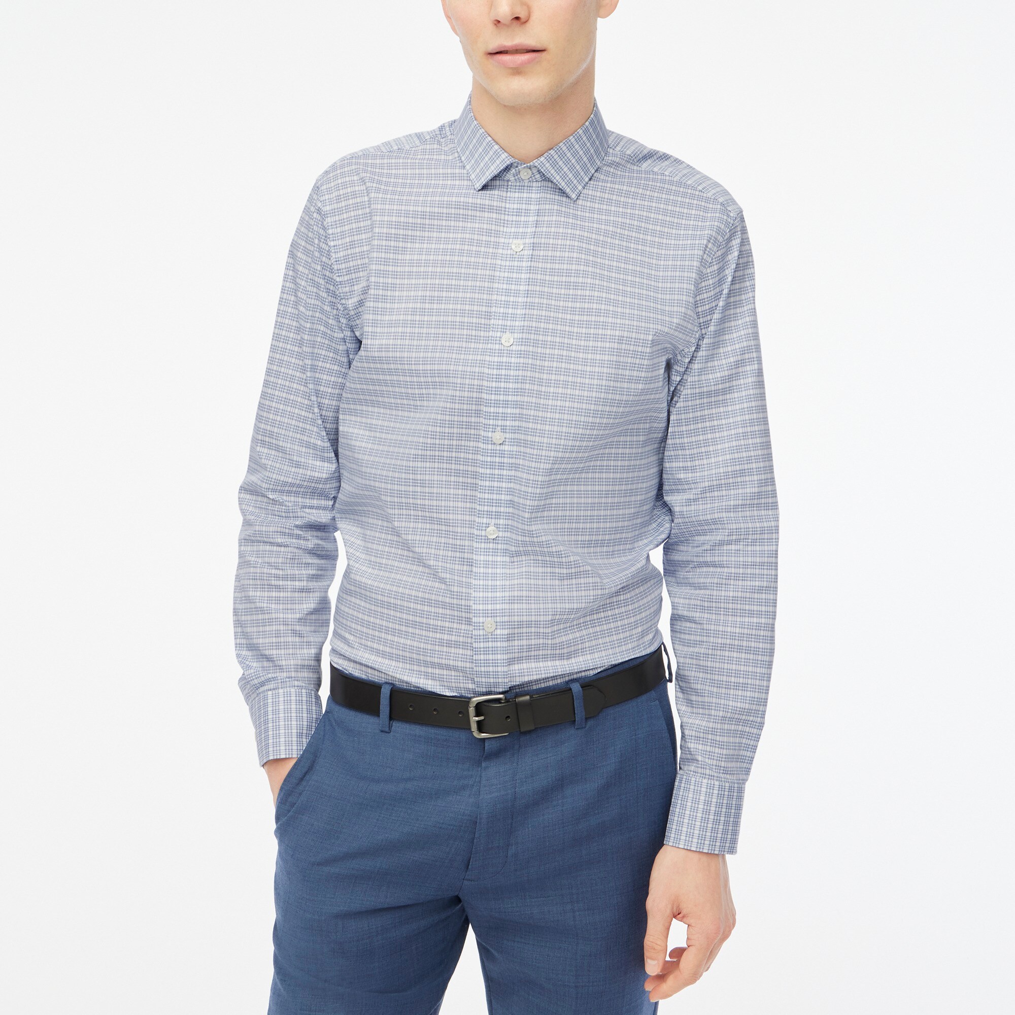 mens Slim performance dress shirt