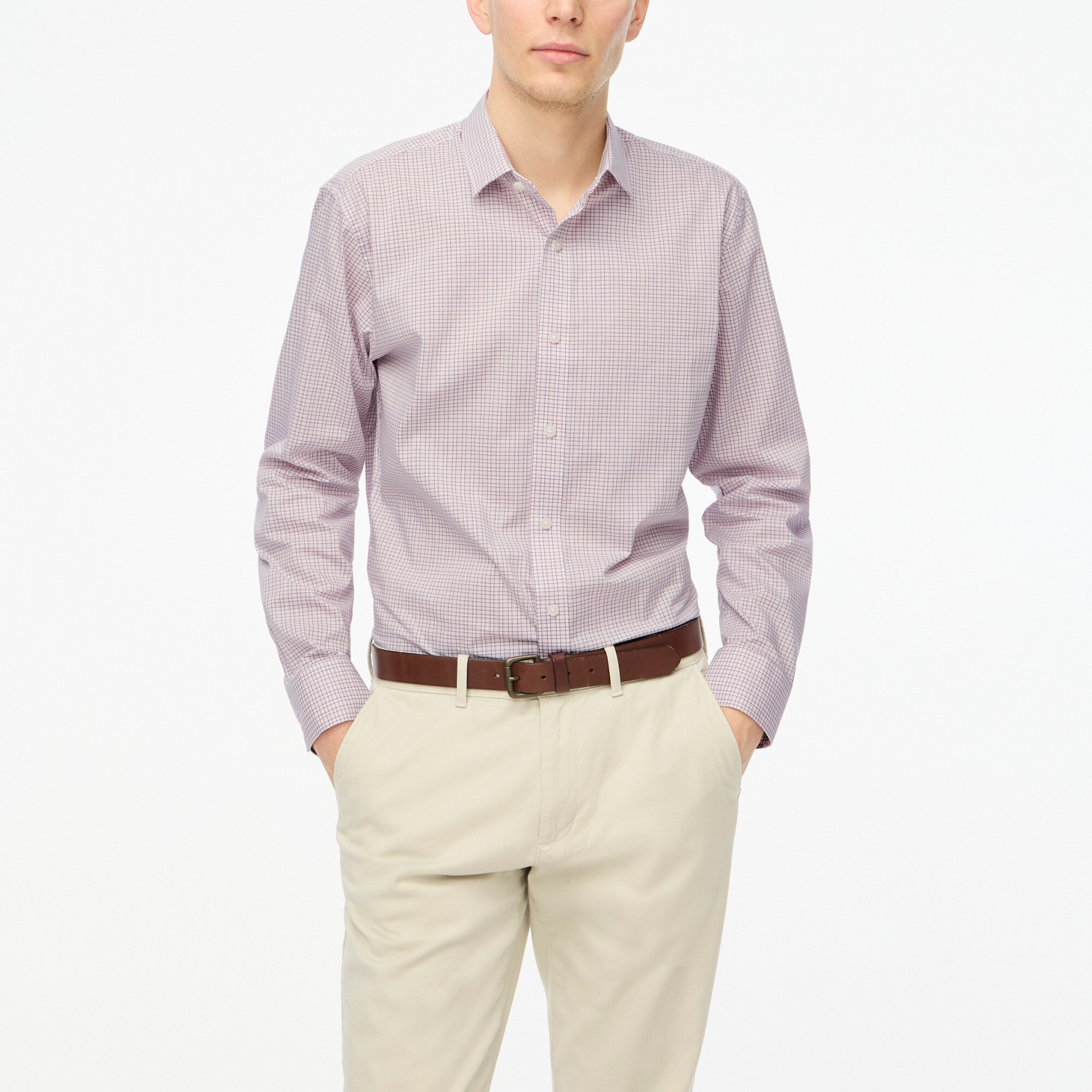 mens Slim performance dress shirt