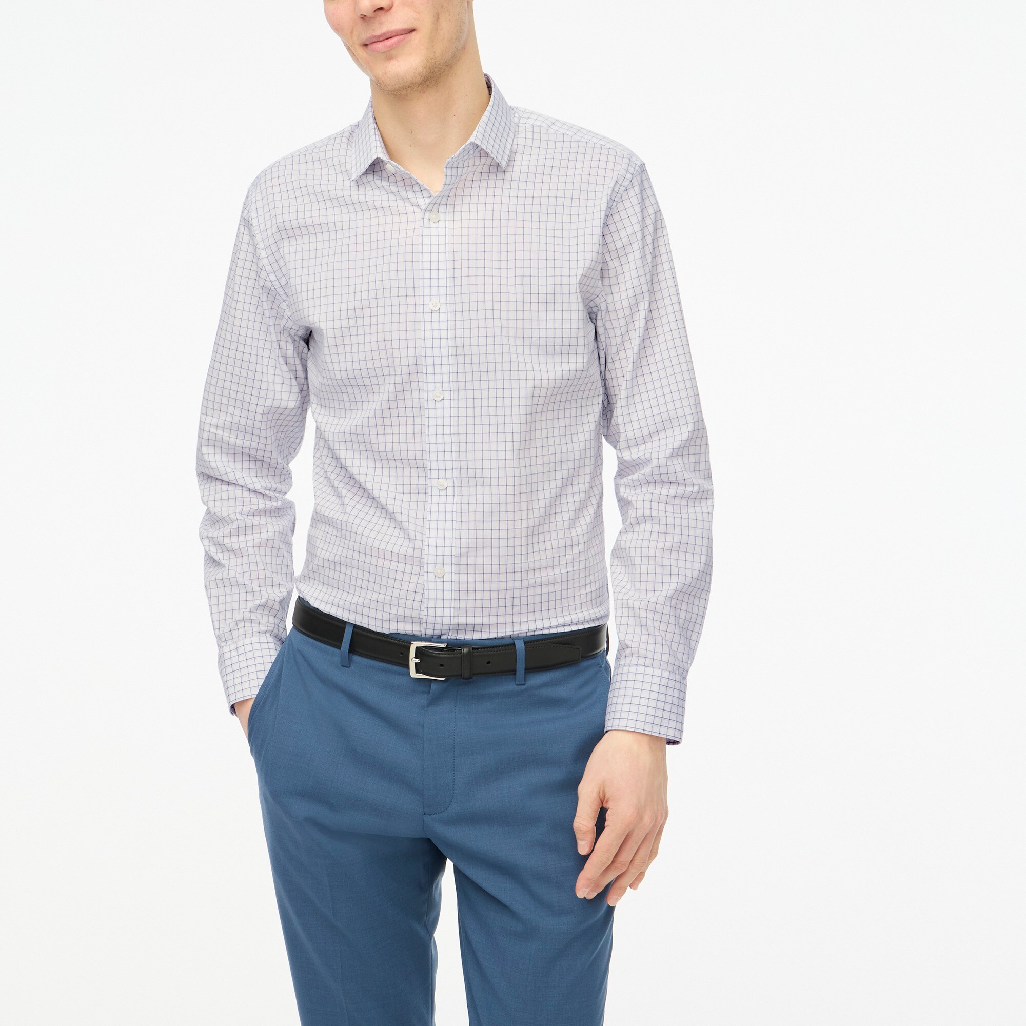 mens Slim performance dress shirt