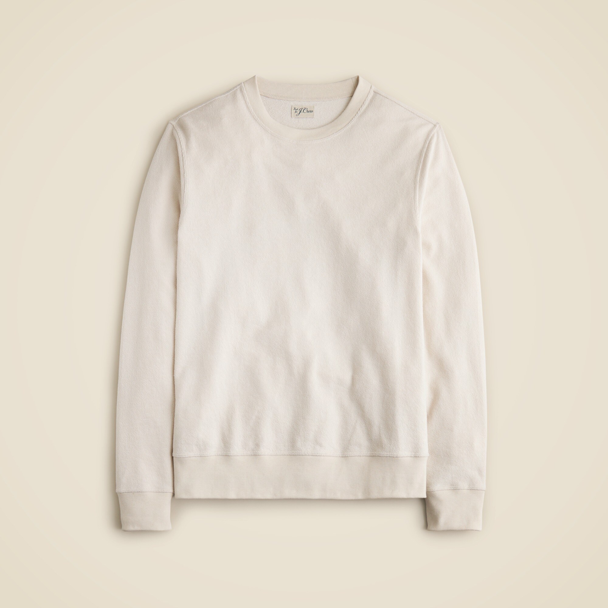 Long-sleeve textured sweater-tee